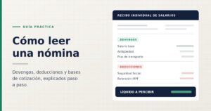 Cómo leer una nómina española paso a paso